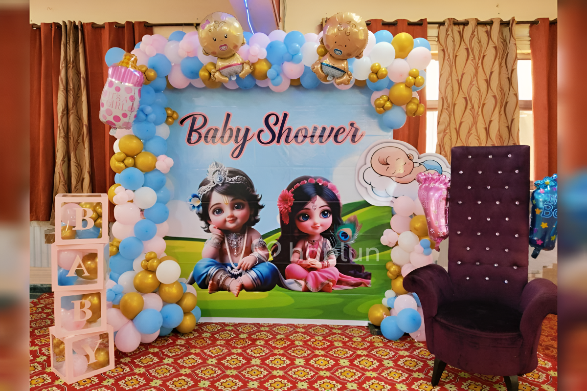 Baby Shower Krishna Theme Decoration