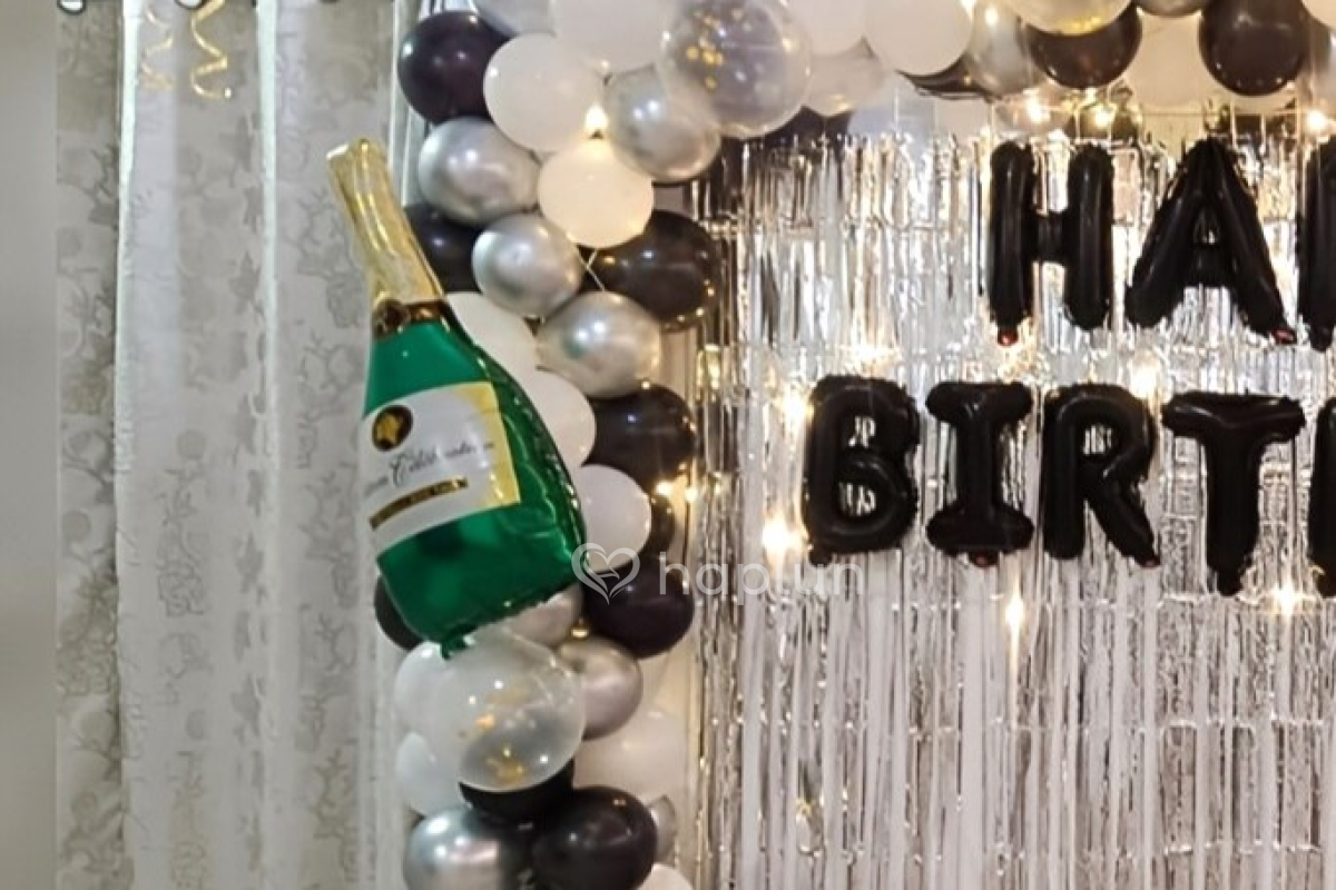 Wall Backdrop for birthday surprise