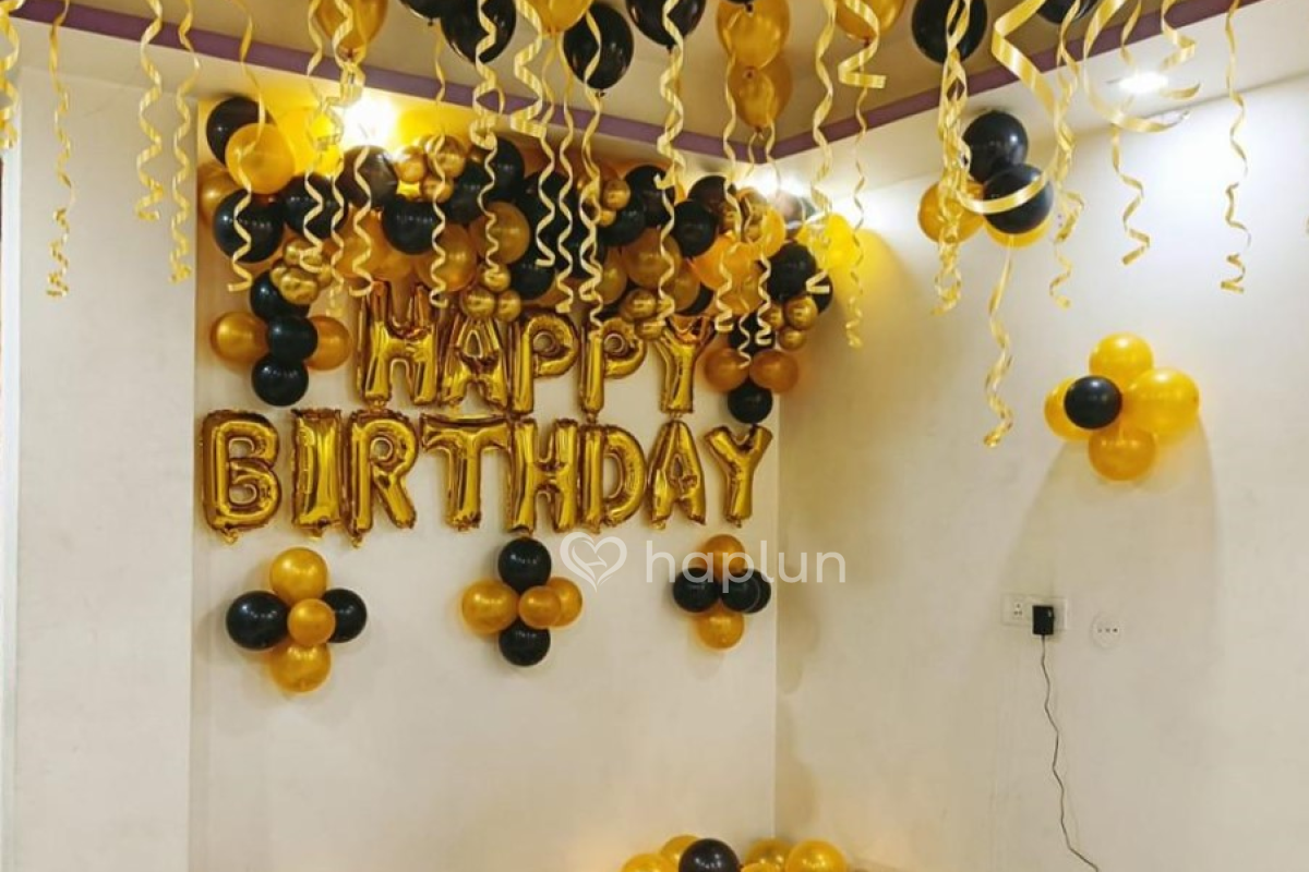Husband's birthday surprise decoration