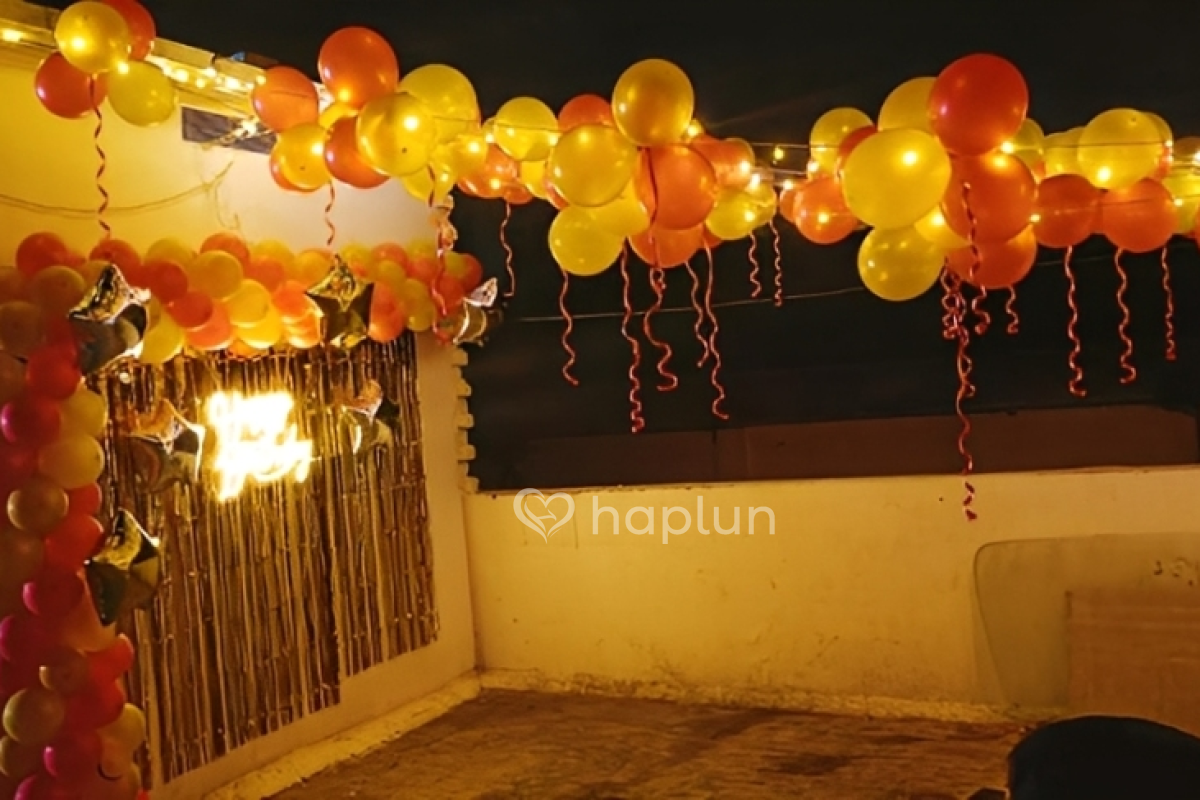 Birthday Surprise Terrace Decoration