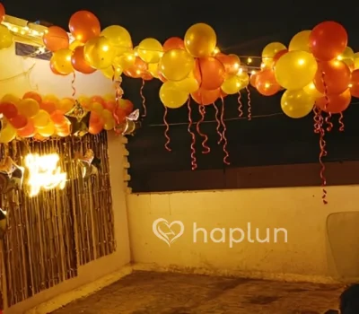 Birthday Surprise Terrace Decoration