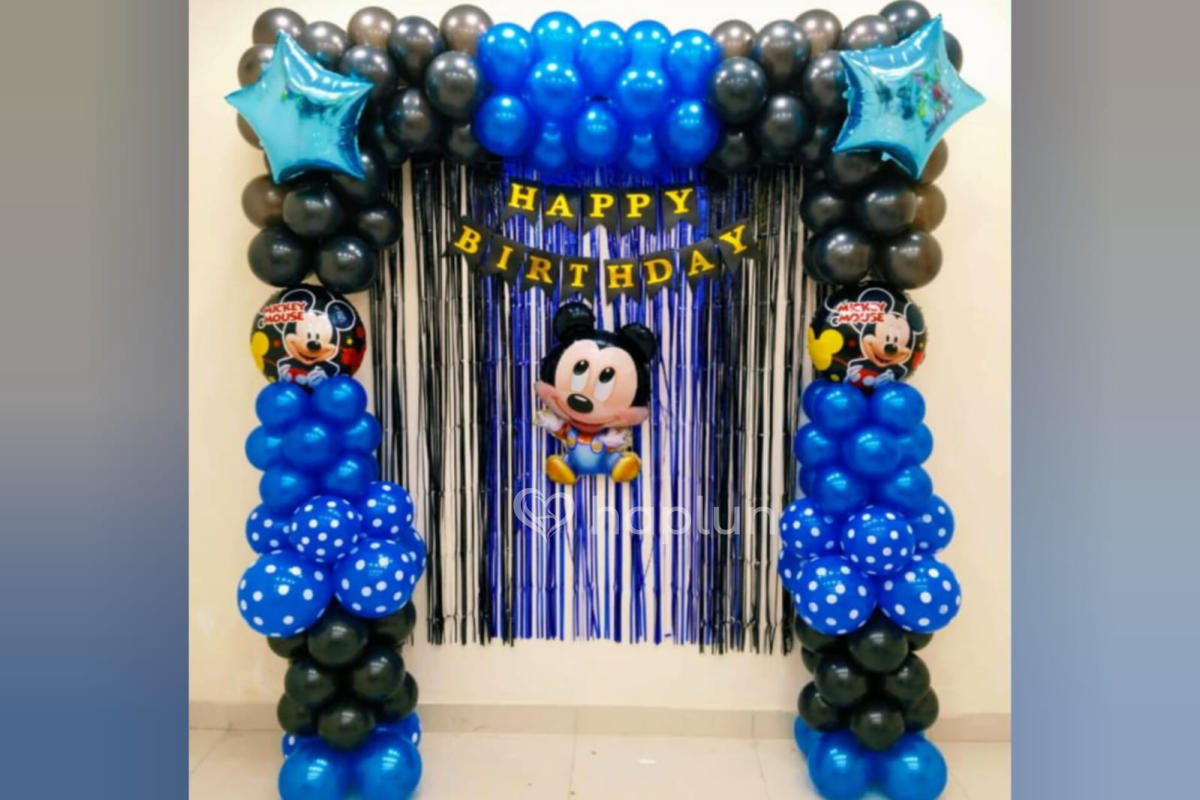 Blue Mickey Mouse Surprise Decoration