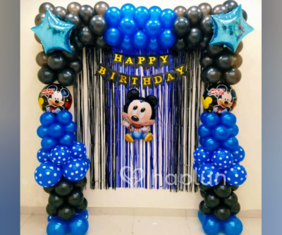 Blue Mickey Mouse Theme Decoration