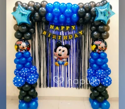 Blue Mickey Mouse Theme Decoration