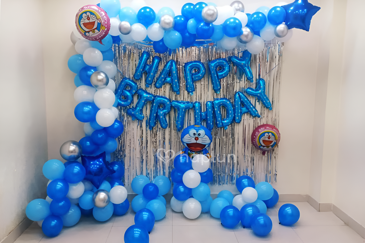 Doraemon Theme Balloon Decoration
