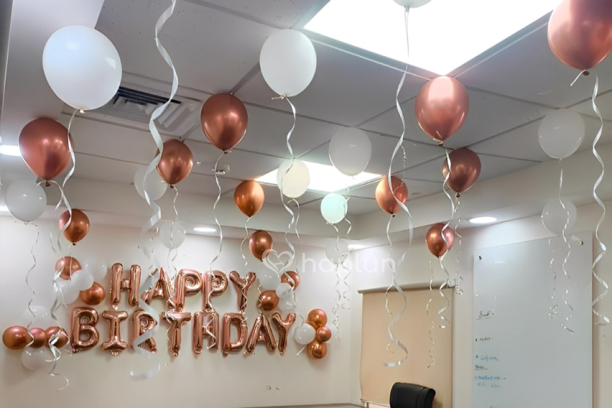 Graceful Birthday Balloon Decor