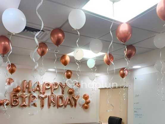 Graceful Birthday Balloon Decor