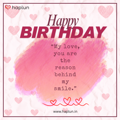 happy birthday my love wish