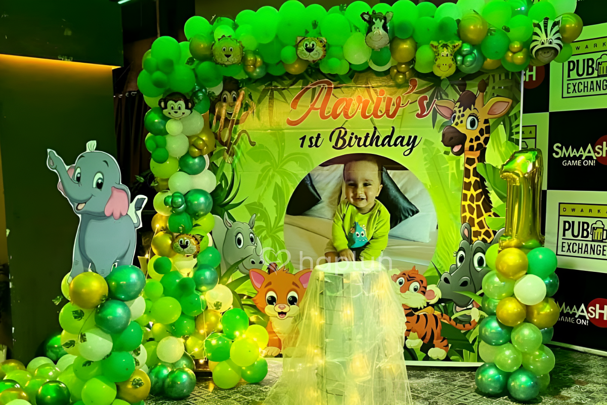 Jungle theme Decoration in banquet