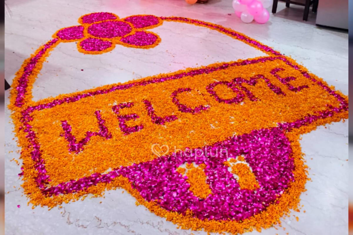 Newborn Baby Girl  Welcome Setup