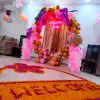 Newborn Baby Welcome Ring Setup