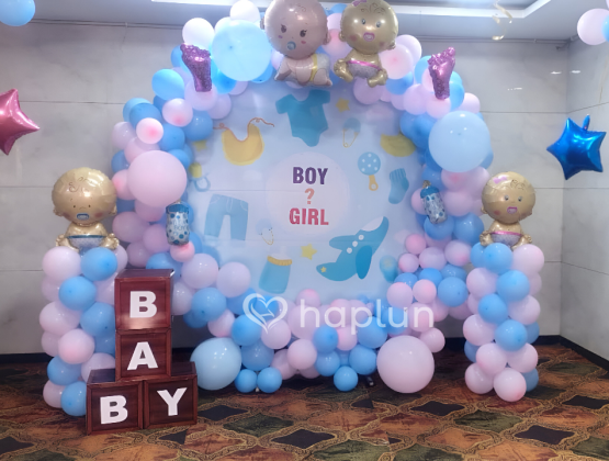 Baby Shower Flex Ring Setup