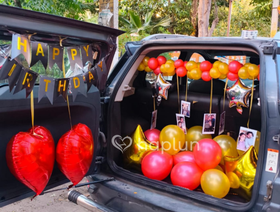 Birthday Car Boot Balloon Decor