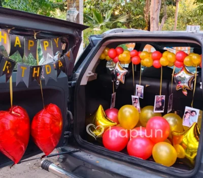Birthday Car Boot Balloon Decor