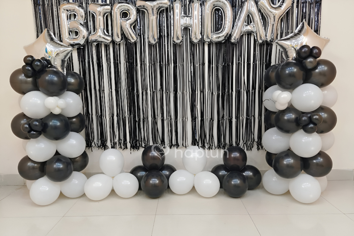 Black Contrast Birthday Decor