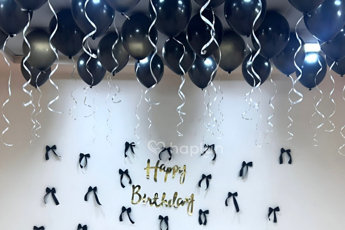 Pinterest Black Bow Birthday inspo