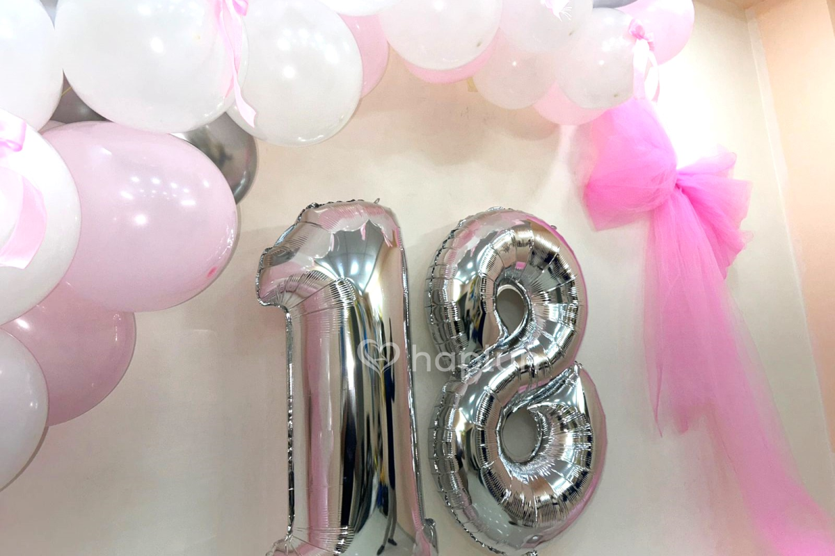 Pretty Pink Bow Balloon Decor