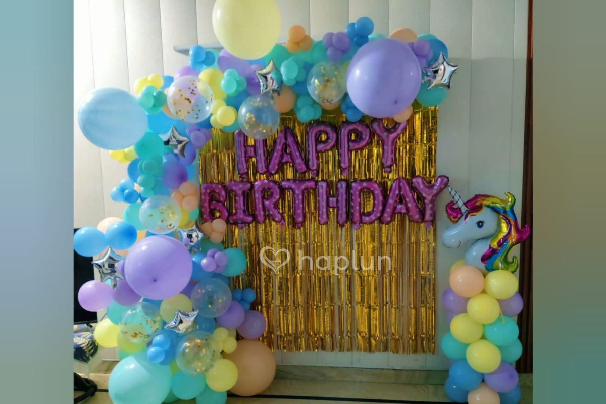Surprise Unicorn Balloon Decor