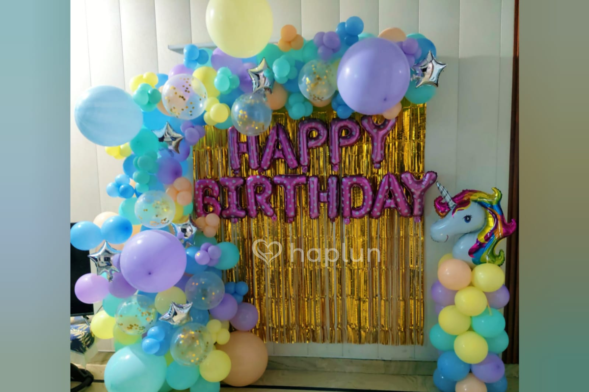 Surprise Unicorn Balloon Decor
