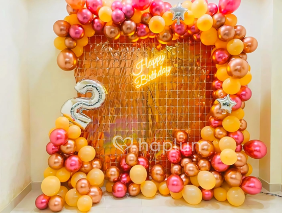 Rose-gold Sequin Curtains Decoration