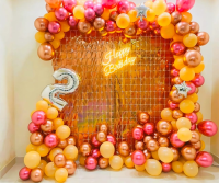 Rose-gold Sequin Curtains Decoration