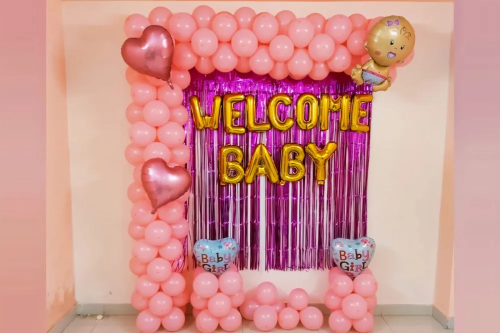 Baby girl welcome home surprise