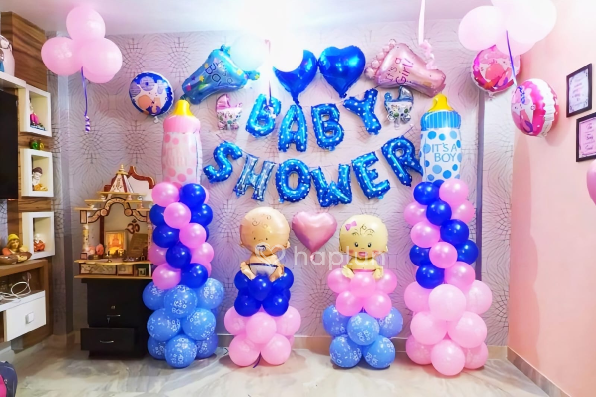 Baby shower at home decoration