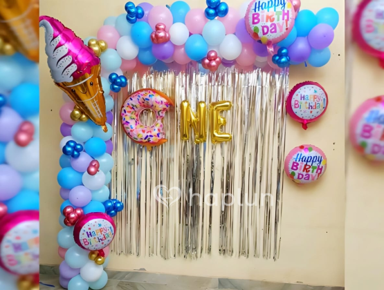 Donut Theme Birthday Decoration