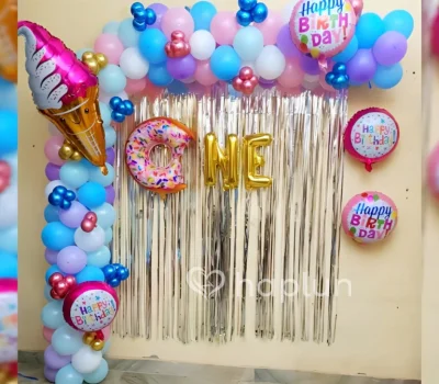 Donut Theme Birthday Decoration