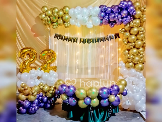 22nd Birthday Backdrop Decoration