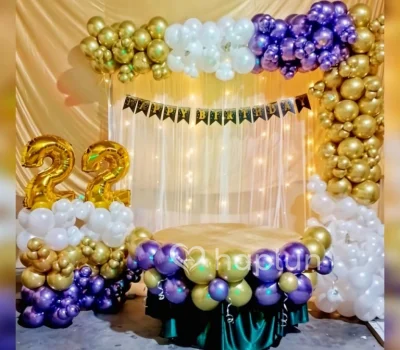 22nd Birthday Backdrop Decoration