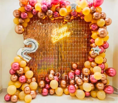 Rose-gold Sequin Curtains Decoration