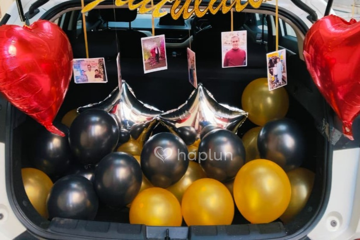 Congratulations Car Boot Balloon Surprise Decoration