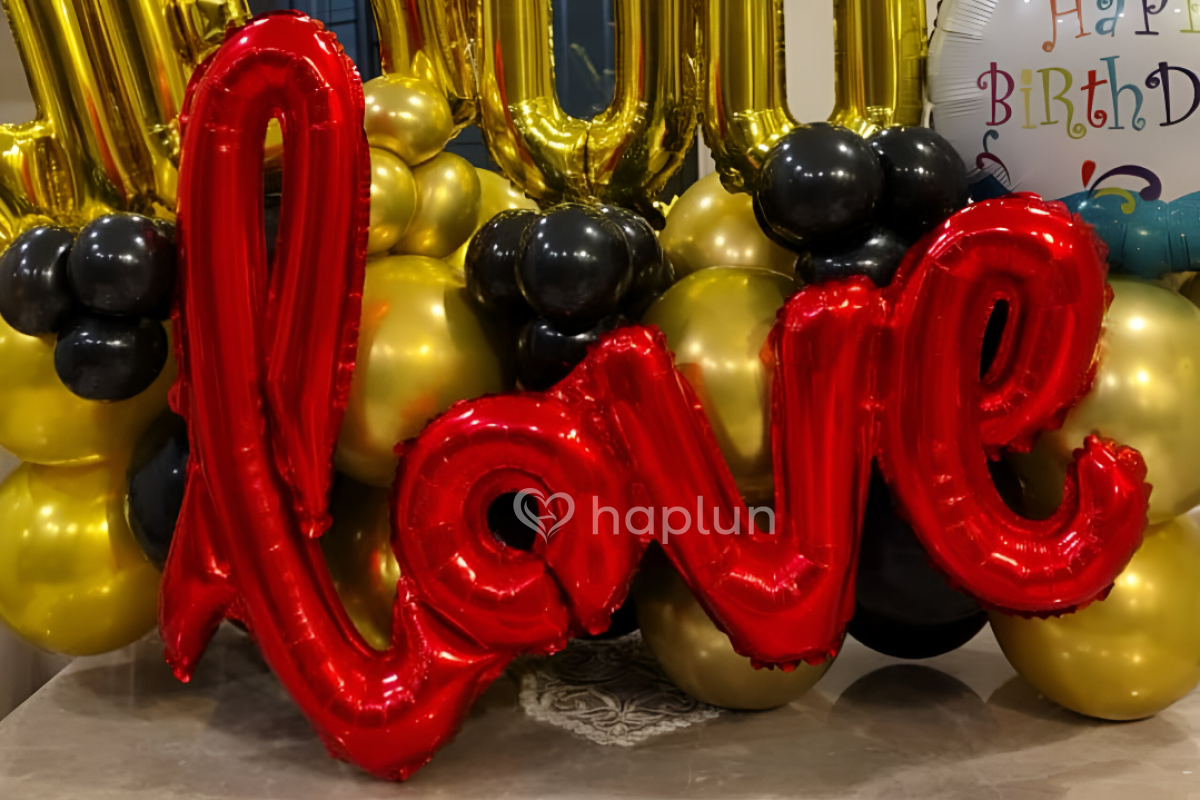 Love You Balloon Marquee Decor