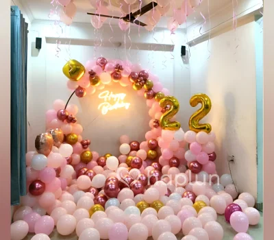 Pastel Pink Birthday Ring Decor