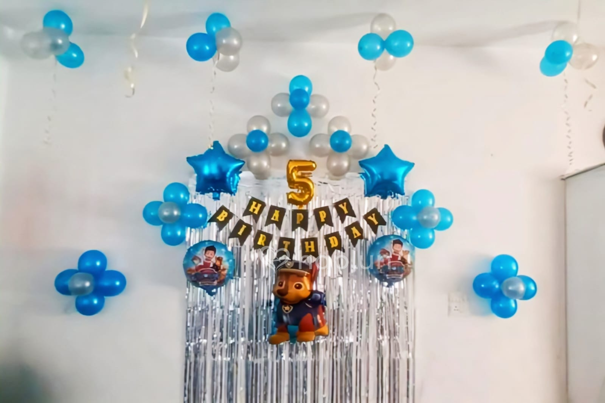 Paw Patrol Decoration for 5th birthday