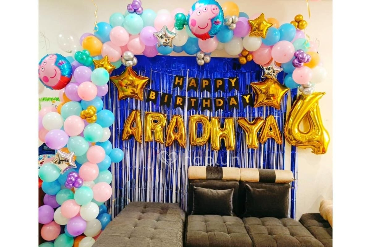 Peppa pig garland decoration