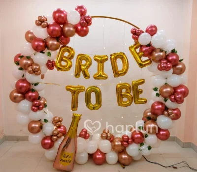 Rose Gold Bride To Be Setup