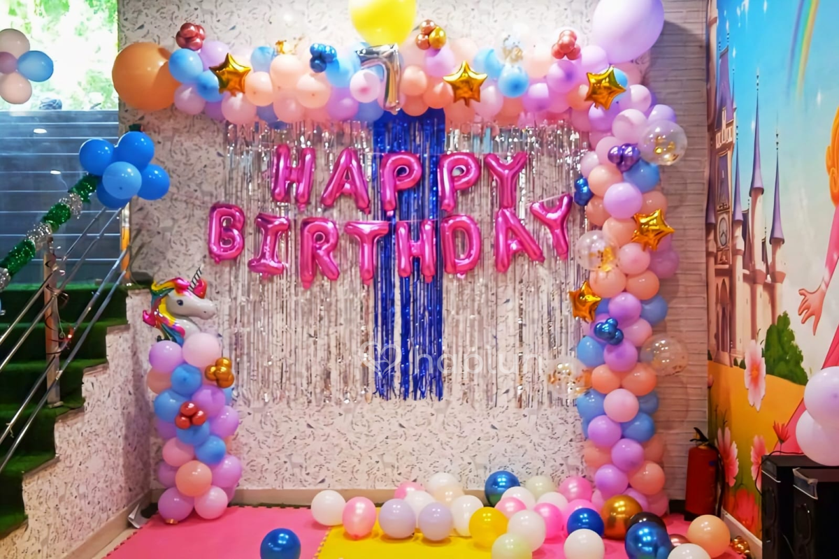 Special baby girl birthday decoration