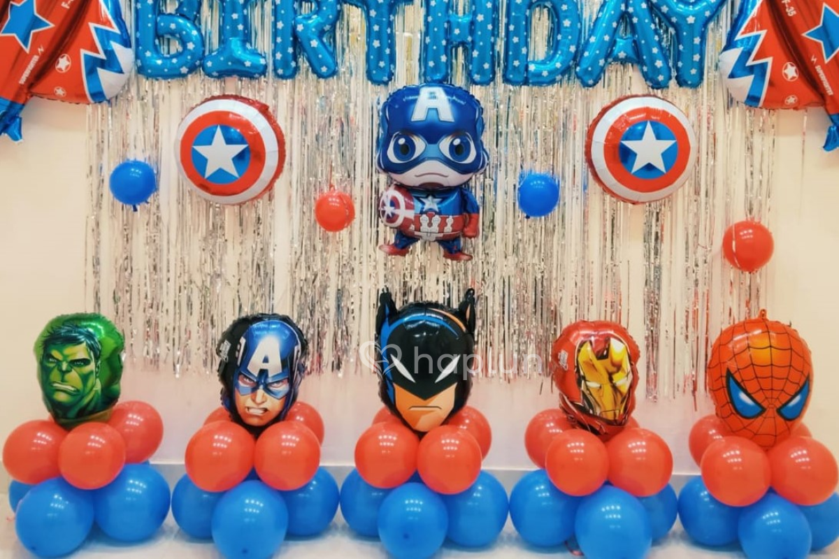 Superhero Birthday Theme Decoration