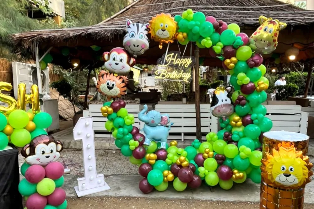 Wild Kingdom Balloon Setup