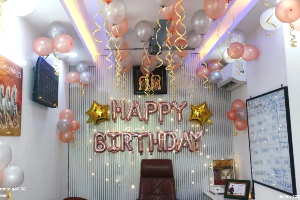 Classic Birthday Balloon Decoration