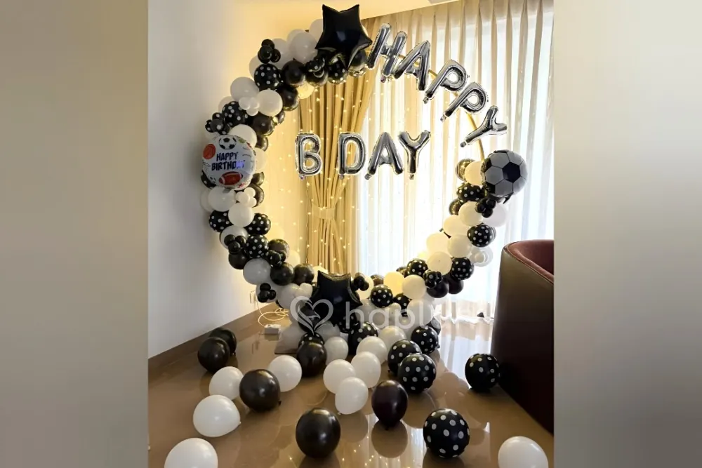 Football Theme Ring Decoration