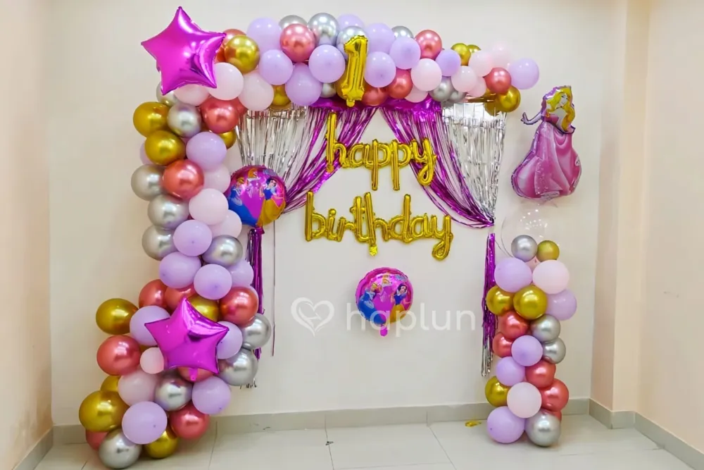 Pink Princess Theme Surprise Decoration