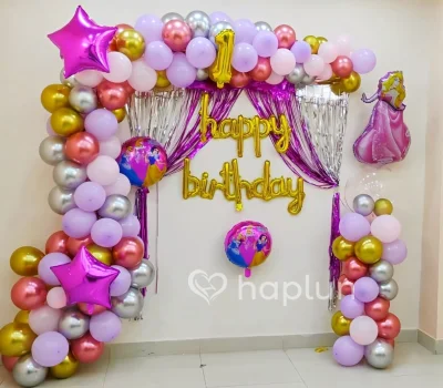 Pink Princess Theme Surprise Decoration