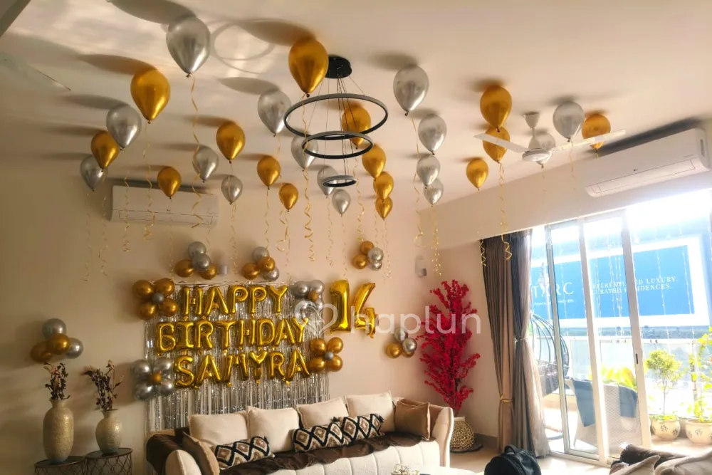 Birthday Balloon Decor at Hall