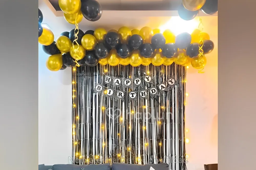 Black & Golden Birthday Party