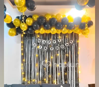 Black & Golden Birthday Party