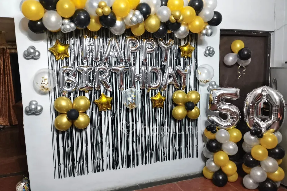 Black Golden Special Birthday Decor