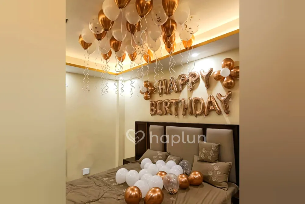Chrome Balloon Birthday Decor